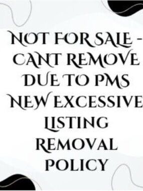 Not for sale cant delete